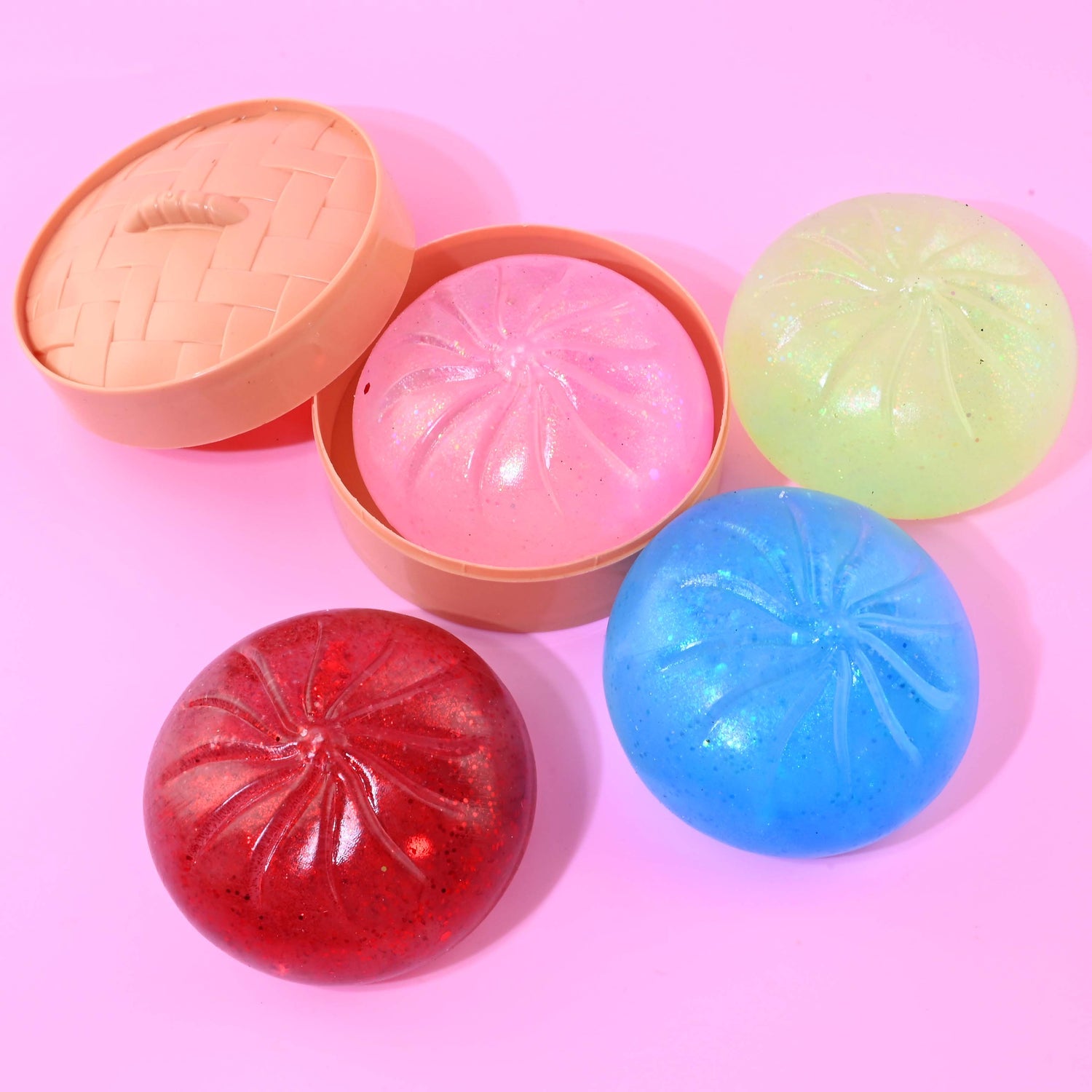 Robetoy, Squishy Dumpling, Glitter - assorted