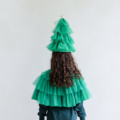 Mimi &amp; Lula Cape, Green Christmas Tree