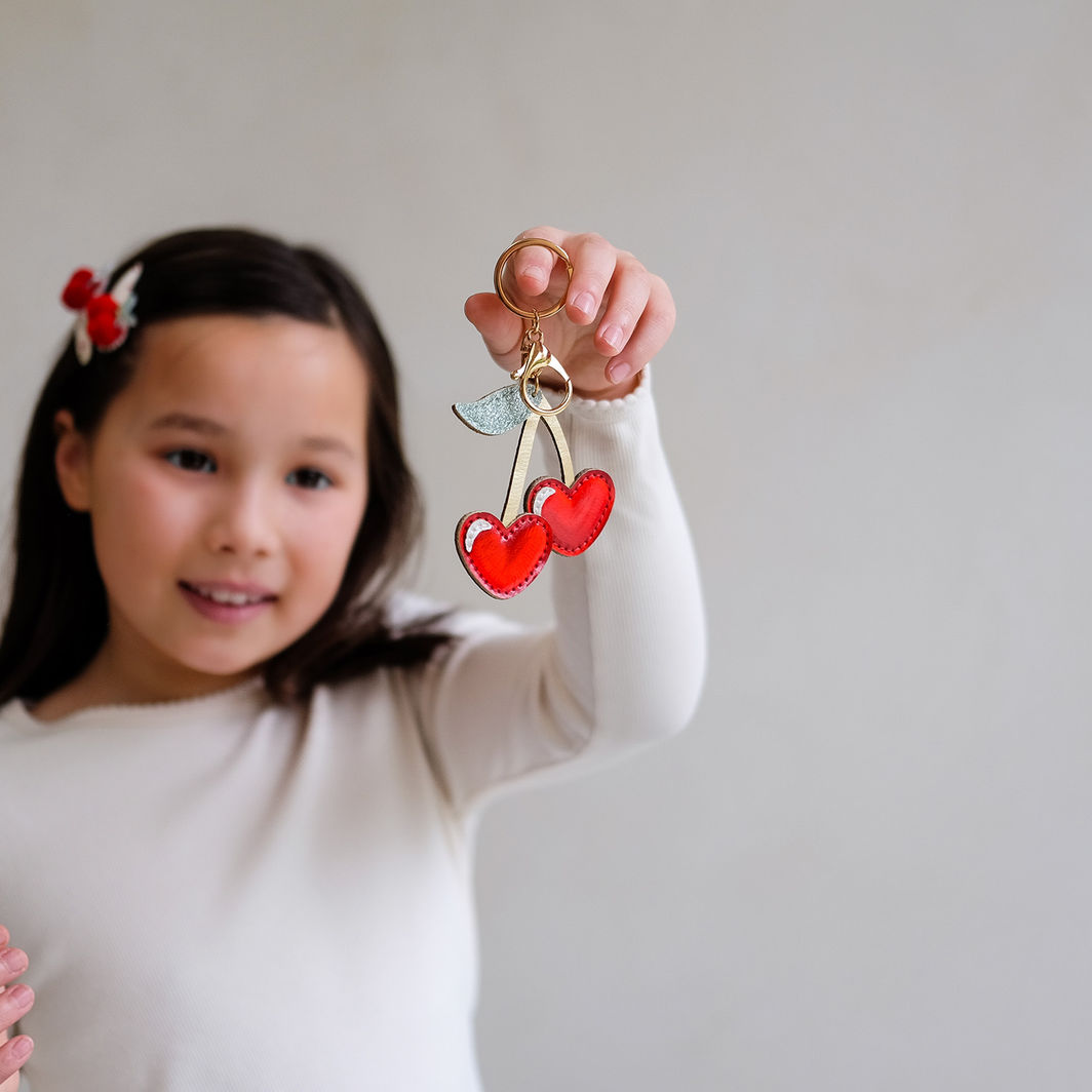 Mimi &amp; Lula Keychain, Cherry Mon Cheri
