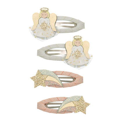 Mimi &amp; Lula 4 Hair Clips, Angel Christmas