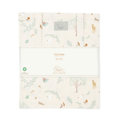 Cam Cam Bedding Set, Baby, 70x100cm - GOTS - Woodland