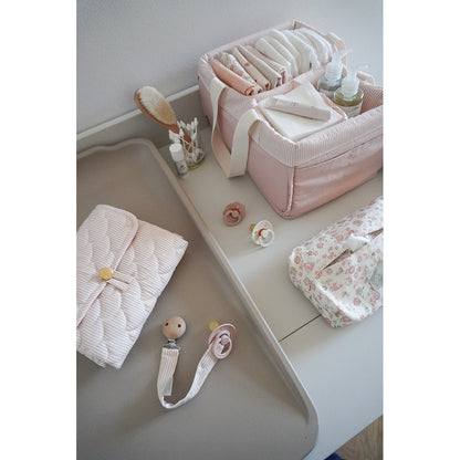 Cam Cam Changing Mat, Quilted - OCS - Classic Stripes Rose