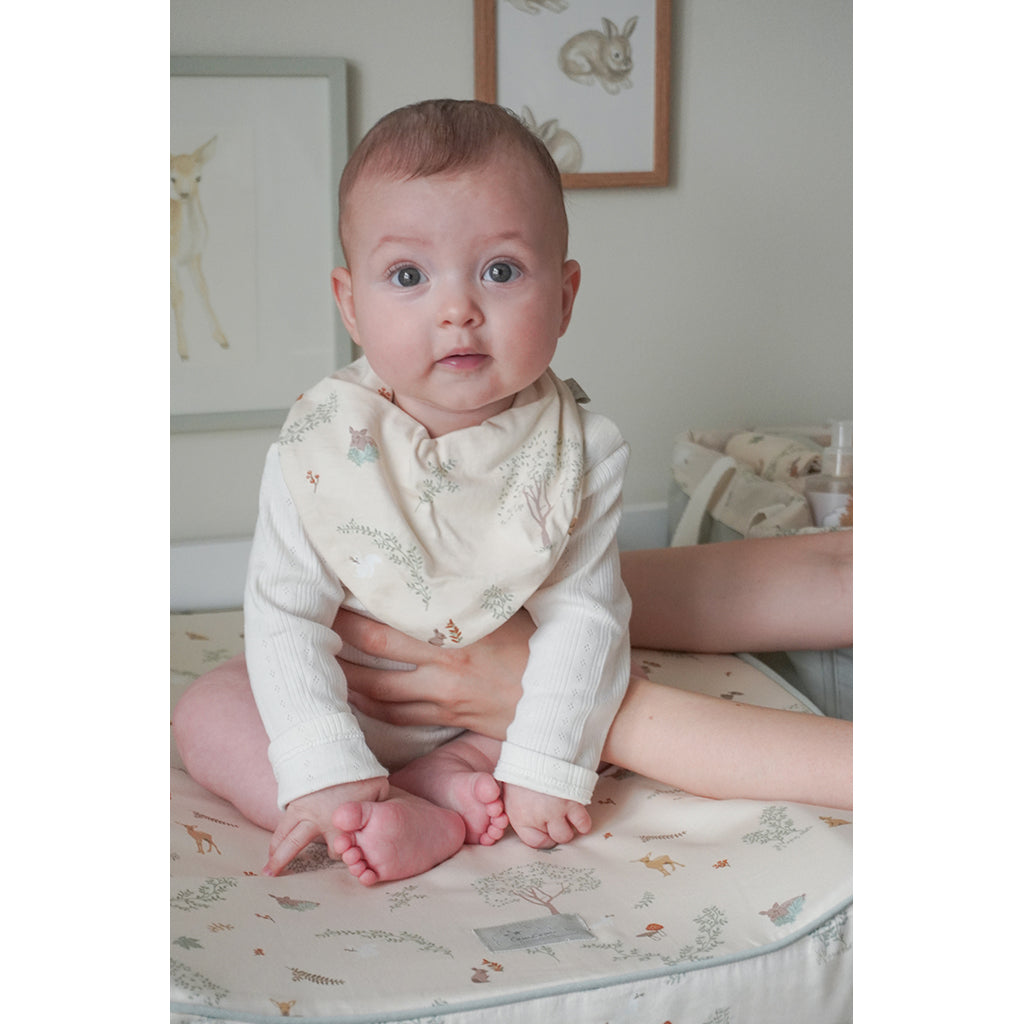 Cam Cam Bandana Bib, Jersey, 2-Pack - GOTS - Woodland