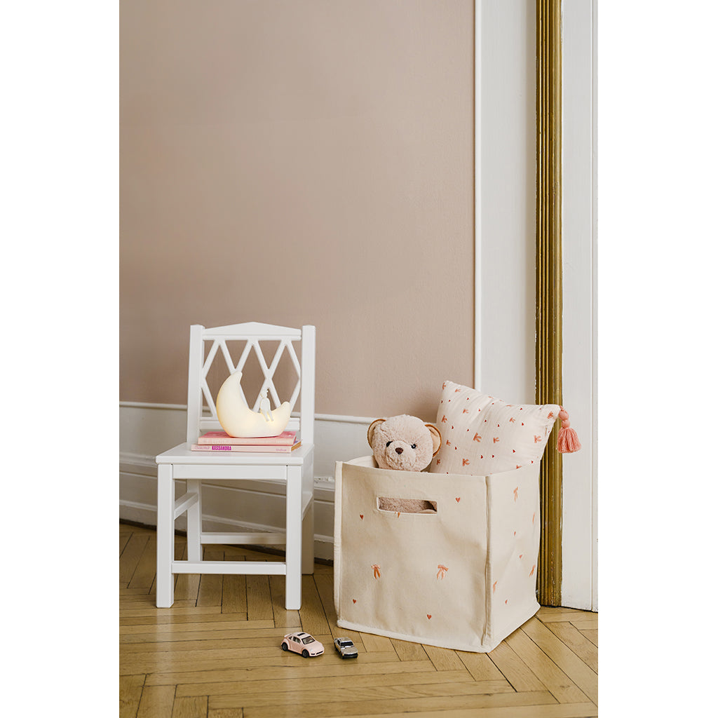 Cam Cam Canvas Storage Basket, Organic, GOTS - Bows