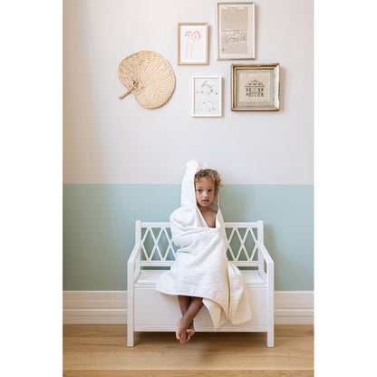 Cam Cam Harlequin Kids Storage Bench – White