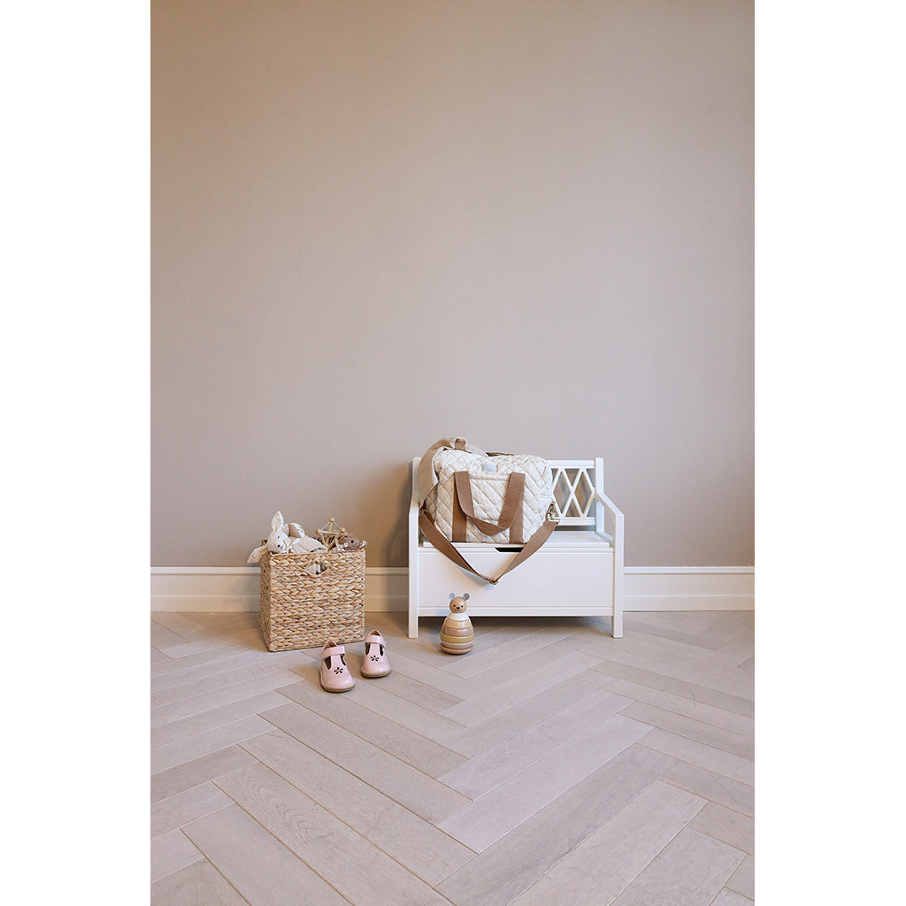 Cam Cam Harlequin Kids Storage Bench – White
