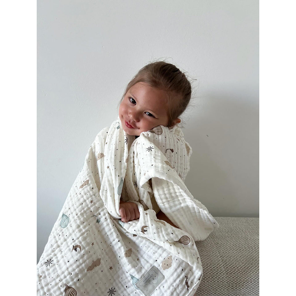 Cam Cam Muslin Baby Blanket, Organic, GOTS - Dreamland