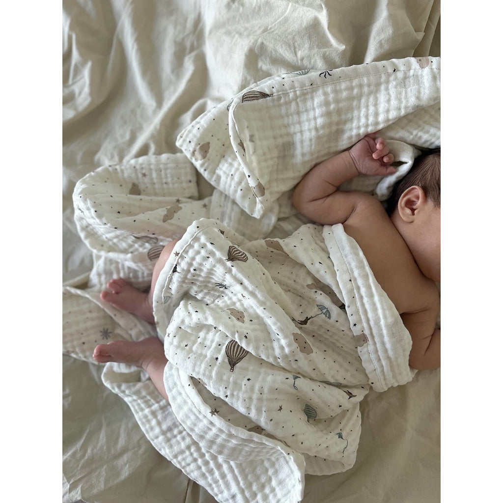 Cam Cam Muslin Baby Blanket, Organic, GOTS - Dreamland