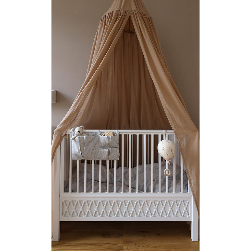Cam Cam bed pocket, sengelommer i stof, OCS - Classic stripes camel