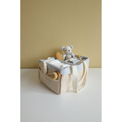 Cam Cam Diaper Caddy, Stripe Blue