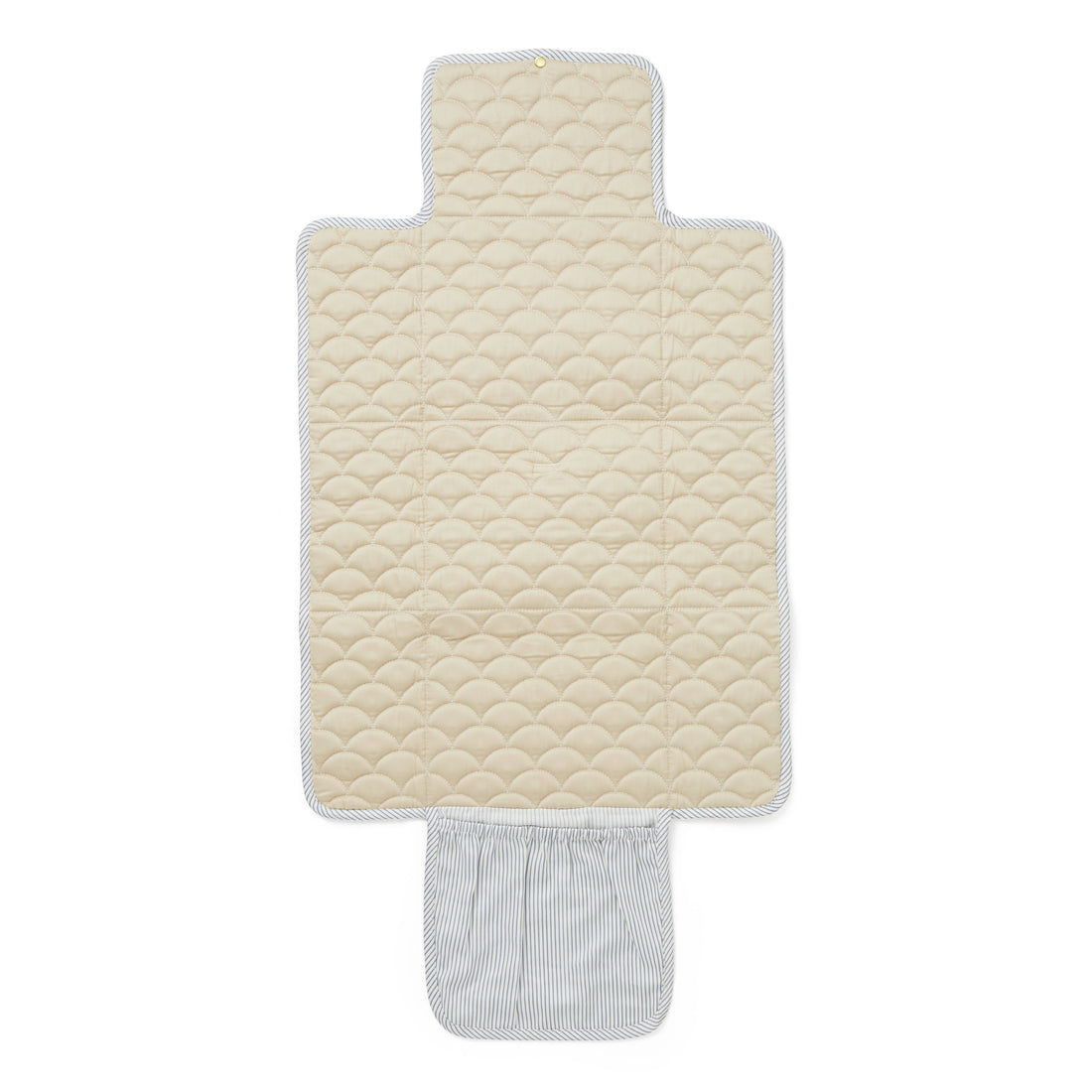 Cam Cam Changing Pad, Quilted - Classic Stripes Blue/Praline