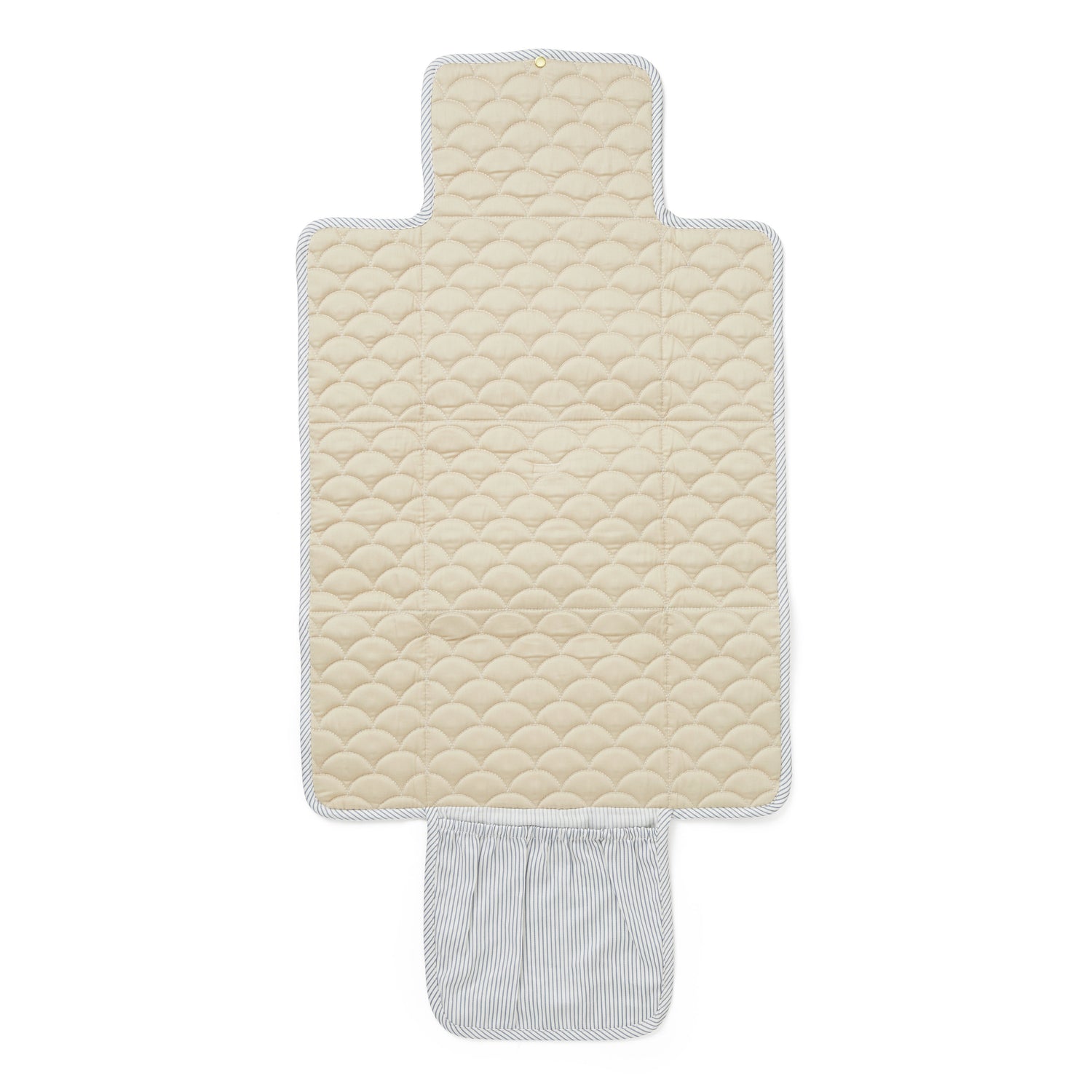 Cam Cam Changing Pad, Quilted - Classic Stripes Blue/Praline
