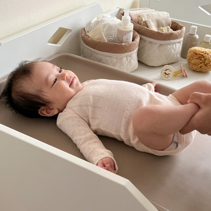 Cam Cam Diaper Caddy Organizer - Classic Stripes Camel