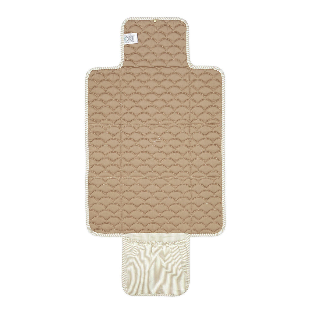Cam Cam Changing Mat, Quilt - OCS - Classic Stripes Caramel