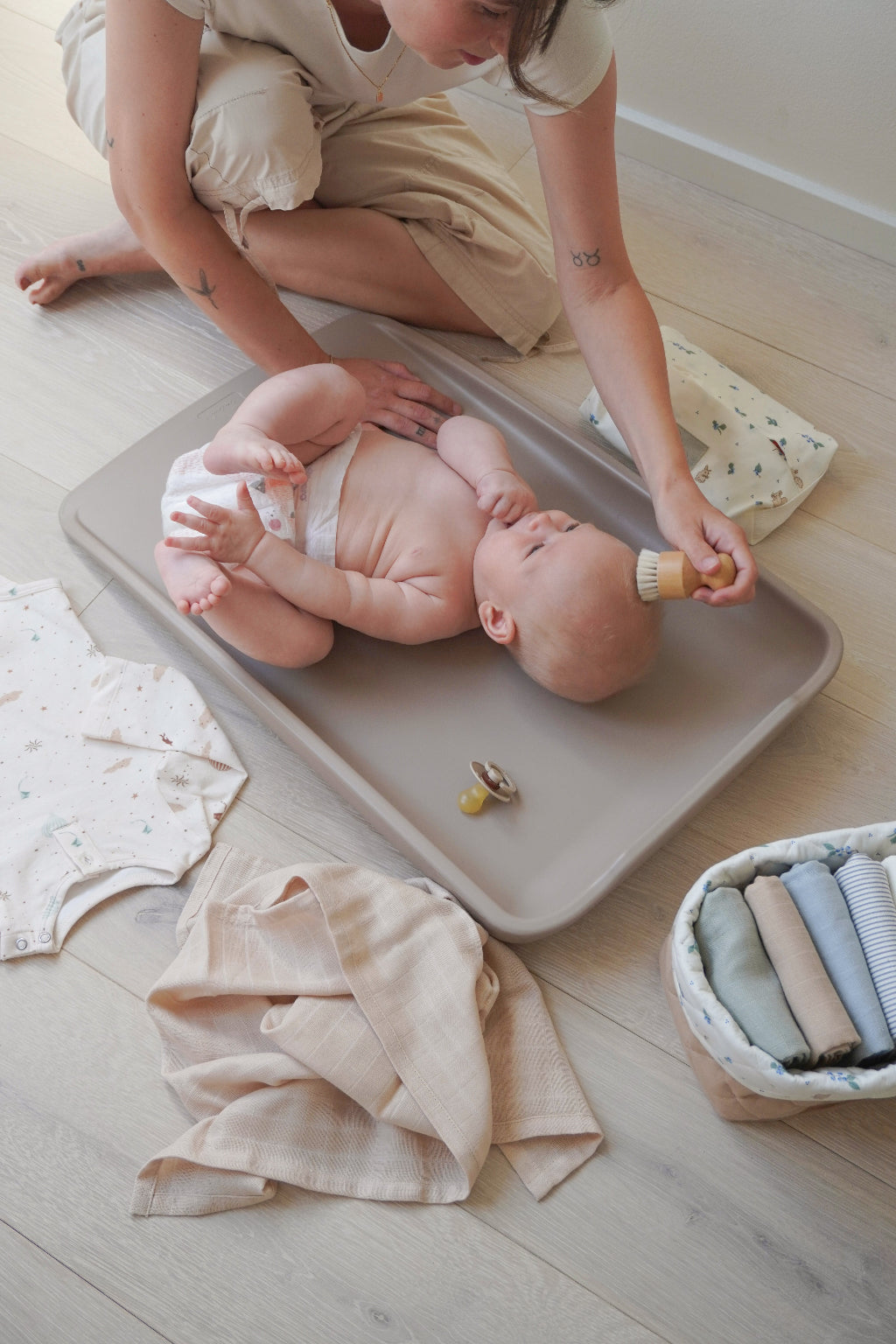 Cam Cam quiltede opbevaringskurve, 2 stk. økologisk, OCS - Blueberries