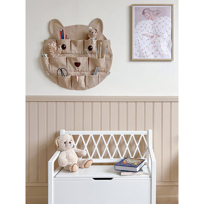 Cam Cam Harlequin Kids Storage Bench – White