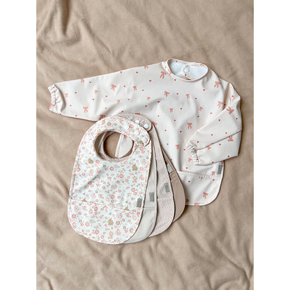 Cam Cam Bib with Sleeves, Bows