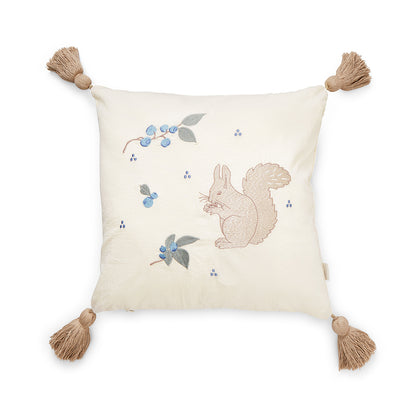 Cam Cam broderet pude, Økologisk, OCS - Blueberries