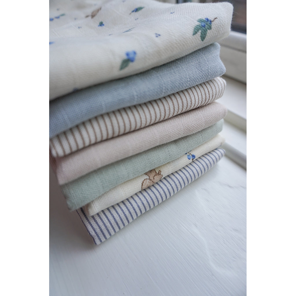 Cam Cam Muslin Cloth, Organic, 2-Pack - Dusty Green