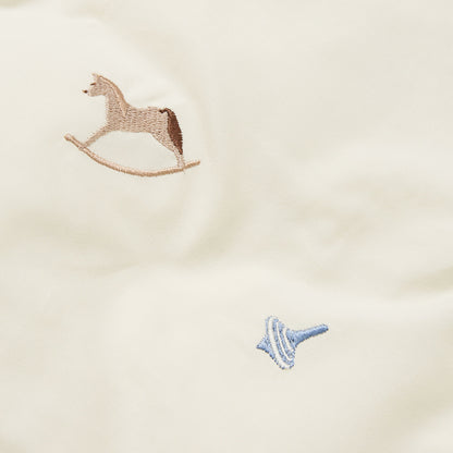 Cam Cam Baby Bedding, Organic, GOTS Certified, Embroidered - Vintage Toys