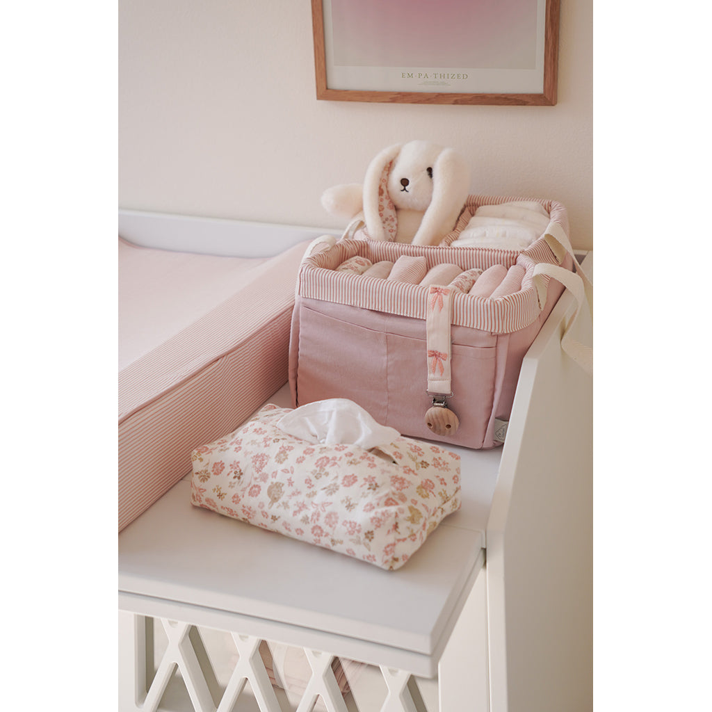 Cam Cam Diaper Caddy - OCS - Classic Stripes Rose