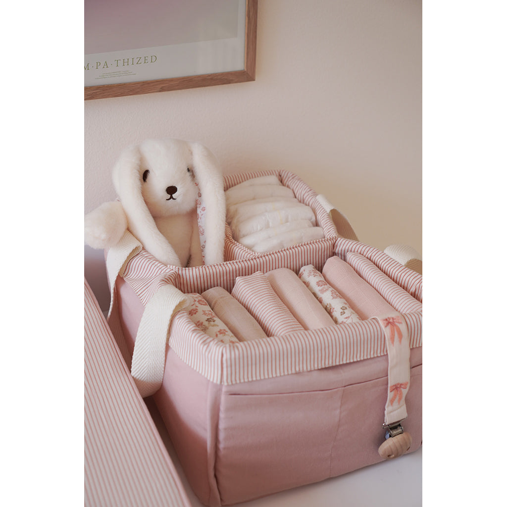 Cam Cam Diaper Caddy - OCS - Classic Stripes Rose