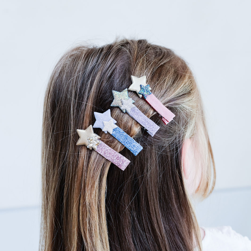 Mimi &amp; Lula, Set of 4 Hair Clips - Star Little Prince