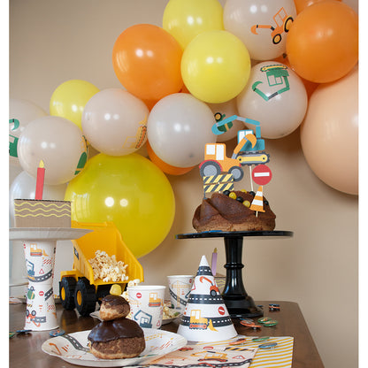 My Little Day Paper Plates, Construction Theme - Set of 8