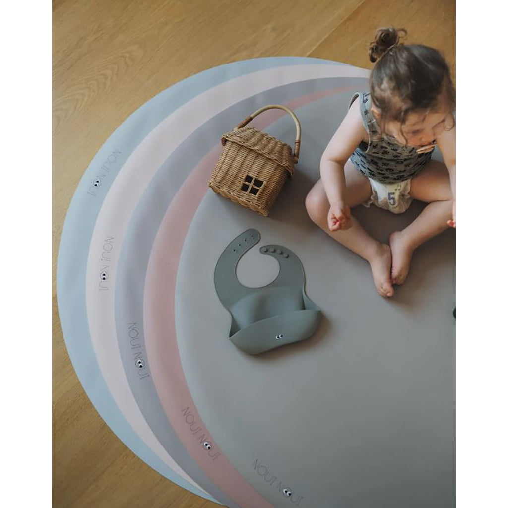 Noui Noui Round Play Mat and Chair Protector - Old Rose