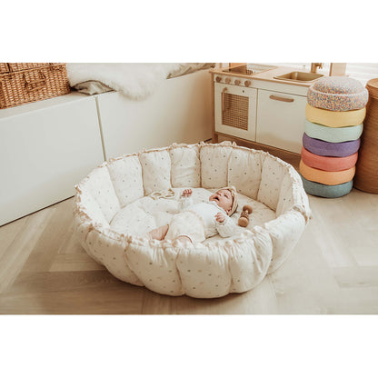 Play&amp;Go Coco Moon, Tre-i-ét Baby Blanket, Organic - Bloom Moon