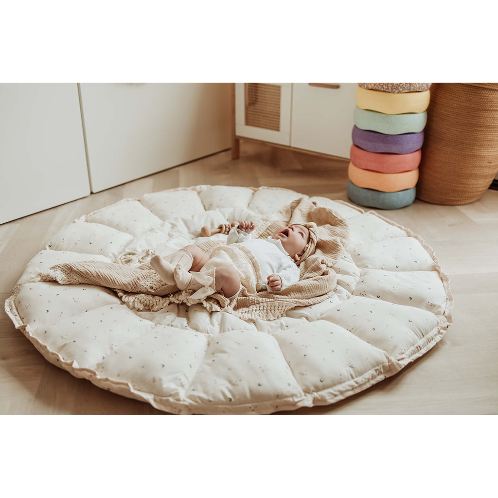 Play&amp;Go Coco Moon, Tre-i-ét Baby Blanket, Organic - Bloom Moon