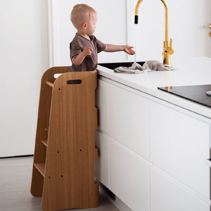 Curve-Lab, Learning Tower, Birch with Oak Veneer Surface