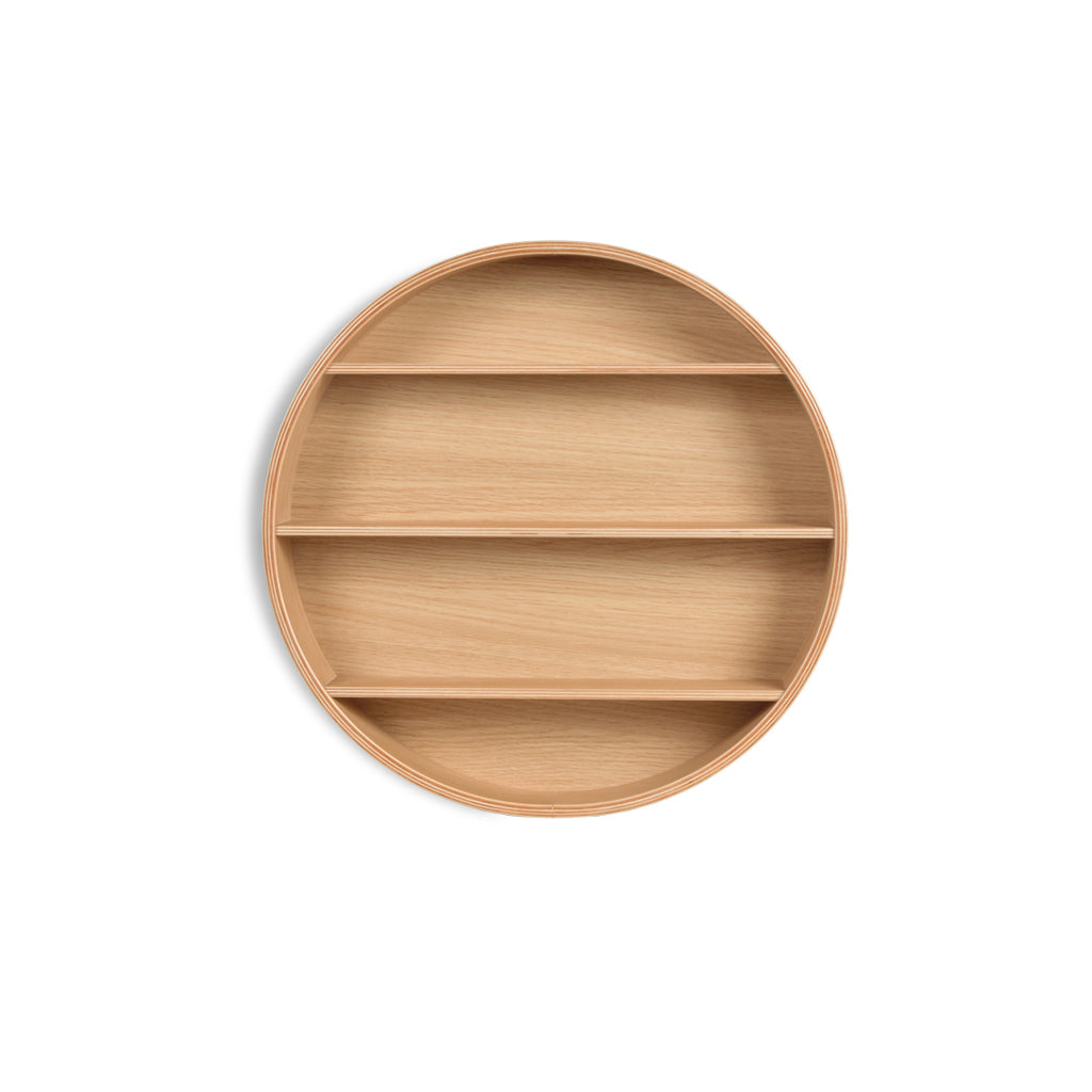 Curve-Lab, Round Shelf, Circular Shelf - Oak