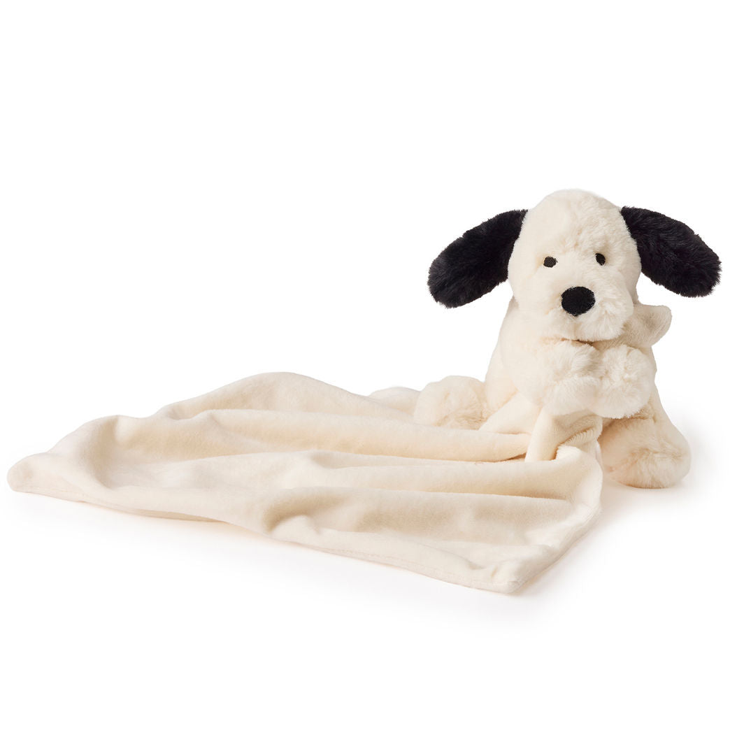 Teddy Hermann Comfort Blanket, Dog - Black and White