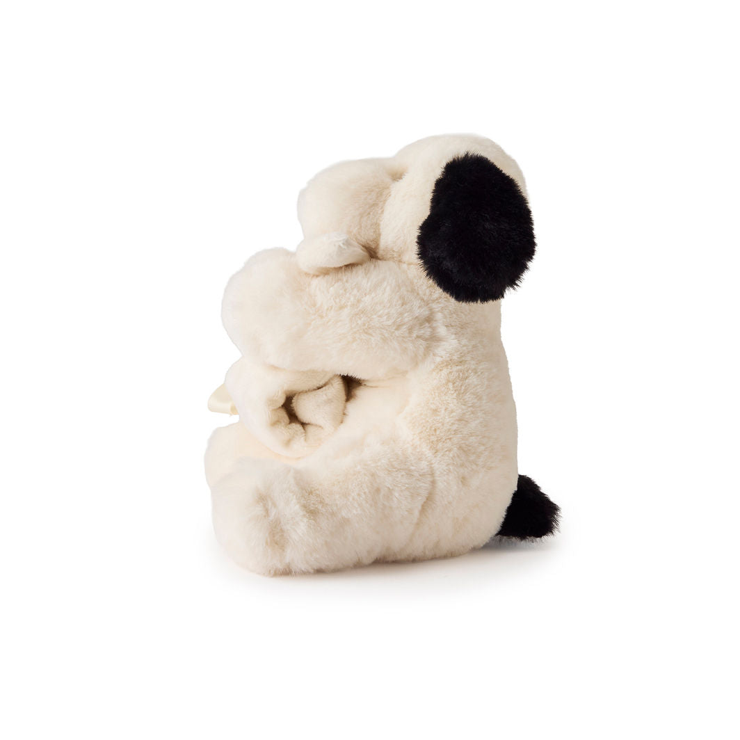 Teddy Hermann Comfort Blanket, Dog - Black and White