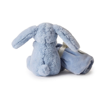 Teddy Hermann Security Blanket, Bunny - Light Blue