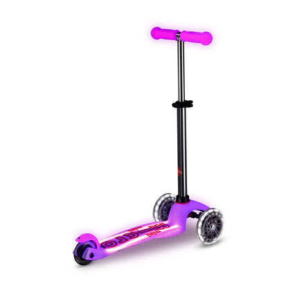 Micro Scooter, Mini Deluxe Glow LED Plus – Frosty Pink