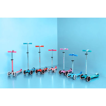 Micro Scooter, Mini Deluxe Glow LED Plus – Frosty Pink