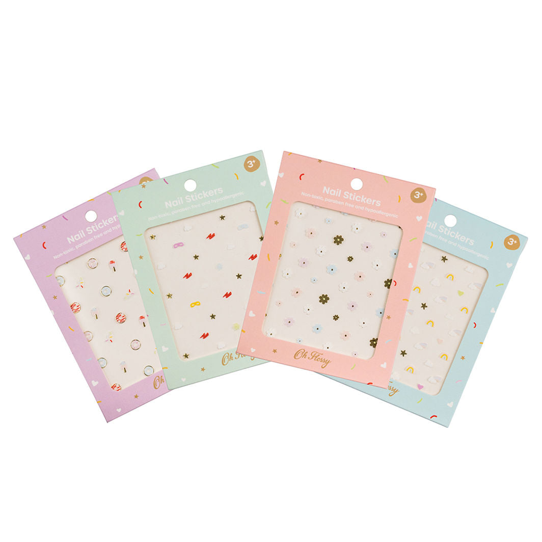 Oh Flossy, Nail Stickers – Set of 4