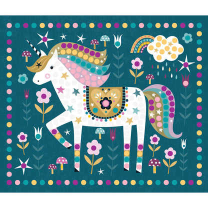 Auzou Sticker Mosaic, Rhinestone Art Activity Set - Unicorn