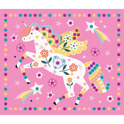 Auzou Sticker Mosaic, Rhinestone Art Activity Set - Unicorn