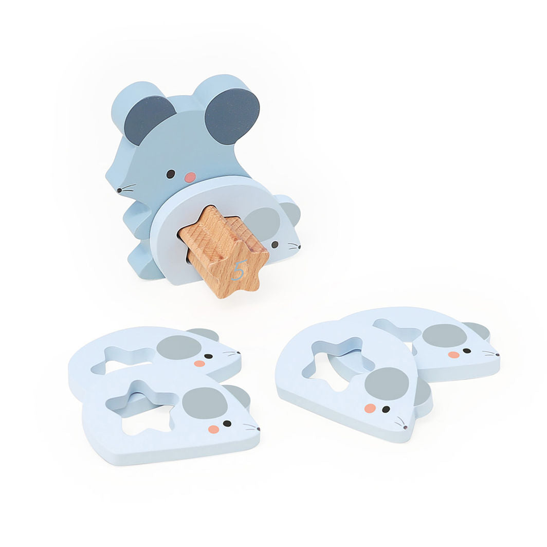 Vilac - Puzzle Blocks 20 Pieces - Baby Animals