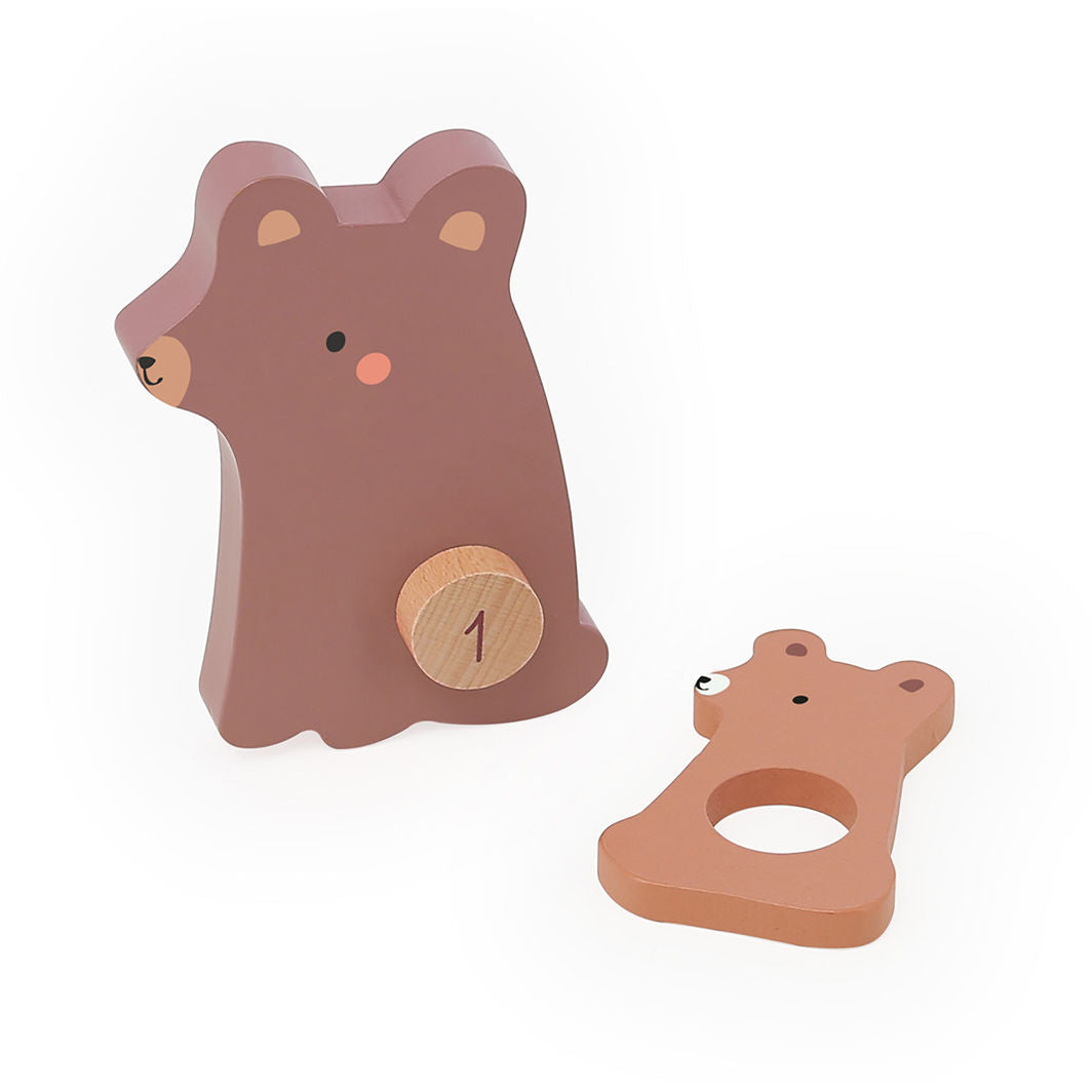 Vilac - Puzzle Blocks 20 Pieces - Baby Animals