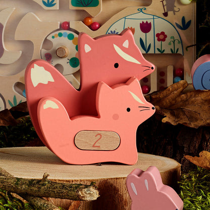 Vilac - Puzzle Blocks 20 Pieces - Baby Animals