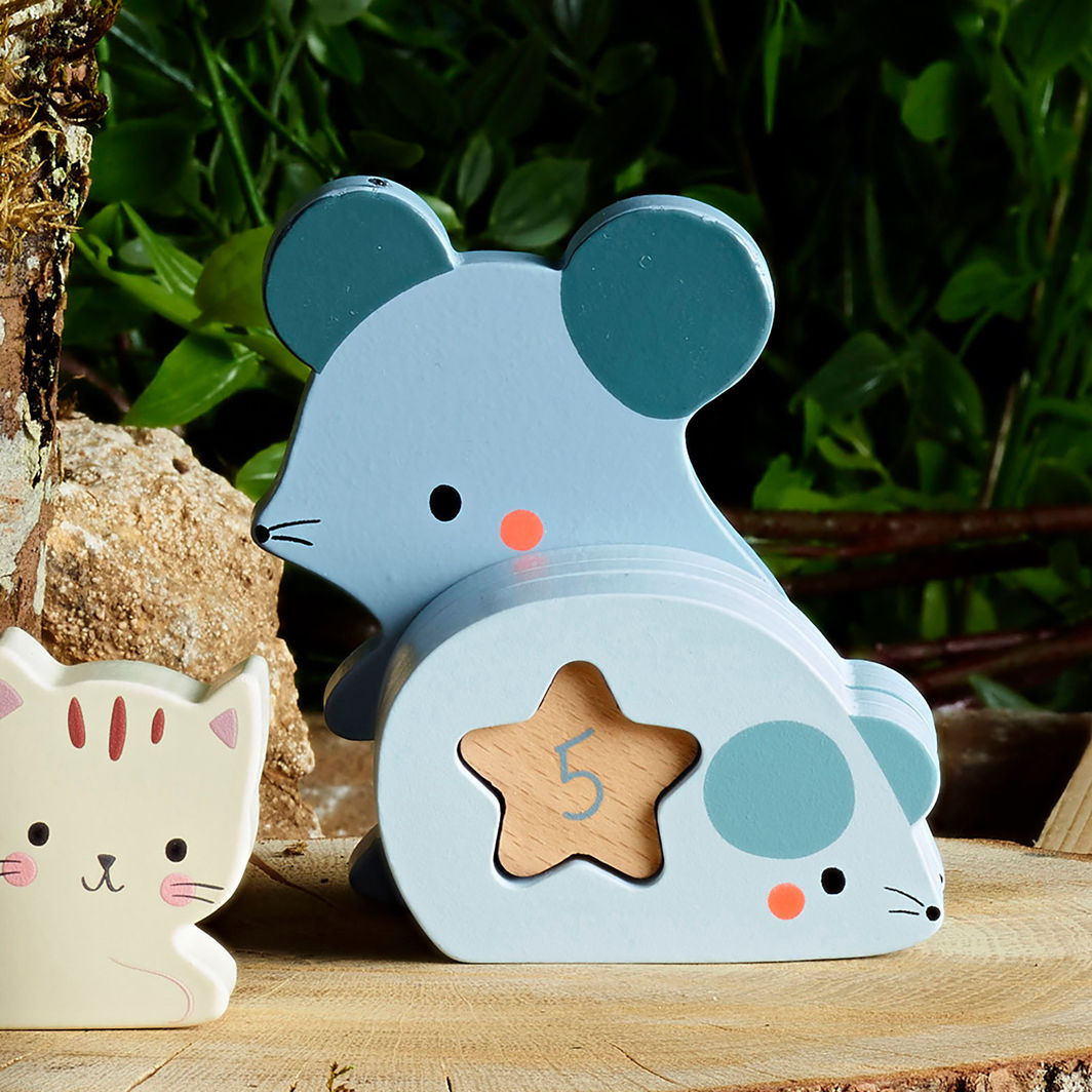 Vilac - Puzzle Blocks 20 Pieces - Baby Animals