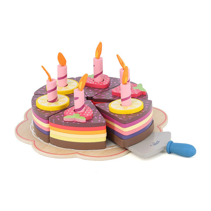 Vilac Wooden Play Food, Large Birthday Cake