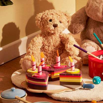 Vilac Wooden Play Food, Large Birthday Cake