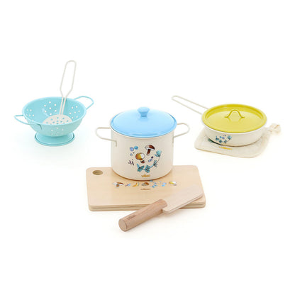 Vilac My Little Play Kitchen, 11-piece Set – Natural