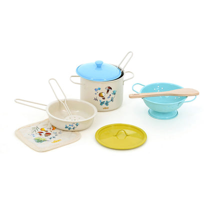 Vilac My Little Play Kitchen, 11-piece Set – Natural
