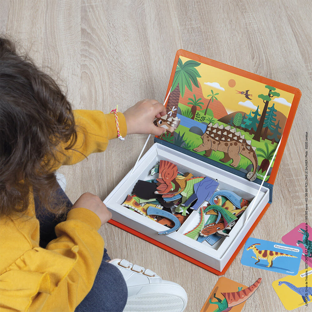 Janod Magnetic Book, Dinosaurs